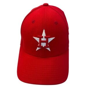 Houston Astros New Era 39THIRTY Cooperstown Baseball Cap Red Fitted Medium Large